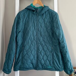 LL Bean Reversible Quilted Hooded Jacket